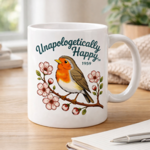 Unapologetically Happy Bird Coffee Mug